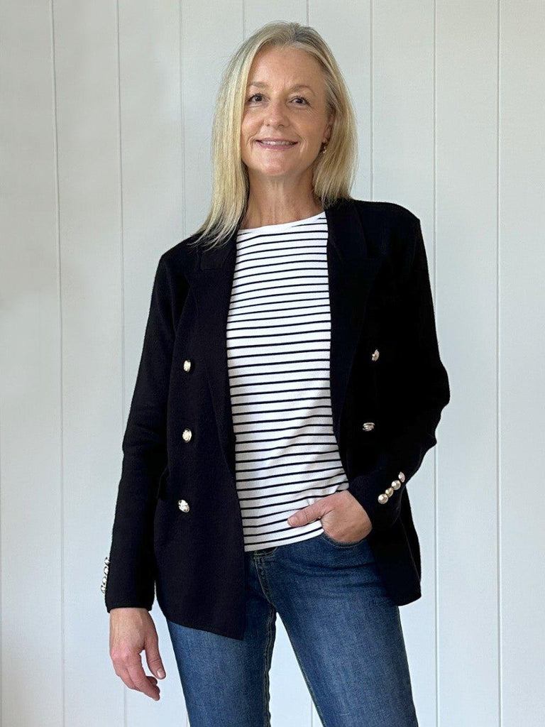 Lucy Knit Jacket - Black - RC & Co