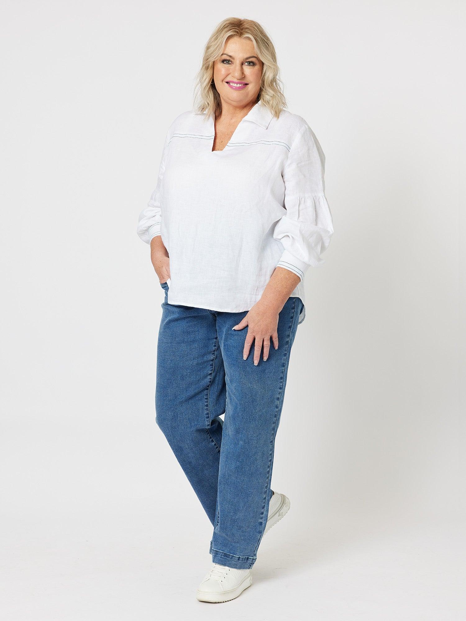 Maddy High Rise Wide Leg Jean - Denim – RC & Co