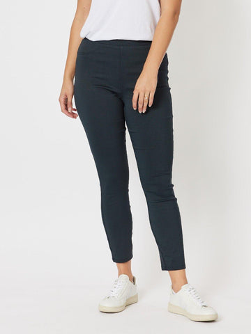 Mechanical Stretch Slim Leg Pull On Pant - Midnight - RC & Co