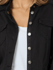 Military Style Denim Jacket - Black - RC & Co