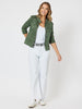 Military Style Denim Jacket - Khaki - RC & Co