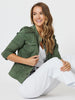 Military Style Denim Jacket - Khaki - RC & Co