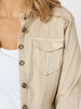 Military Style Denim Jacket - Natural - RC & Co