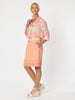 Mimi Linen Ruffle Hem Skirt - Mandarine - RC & Co