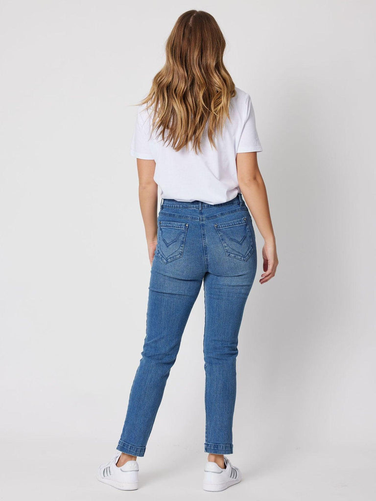 Miracle High Rise Jean - Washed Denim - RC & Co
