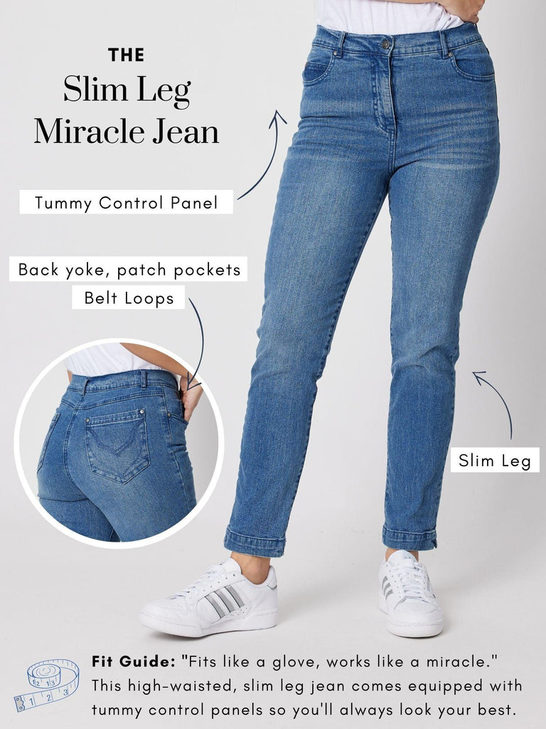Miracle High Rise Jean - Washed Denim - RC & Co