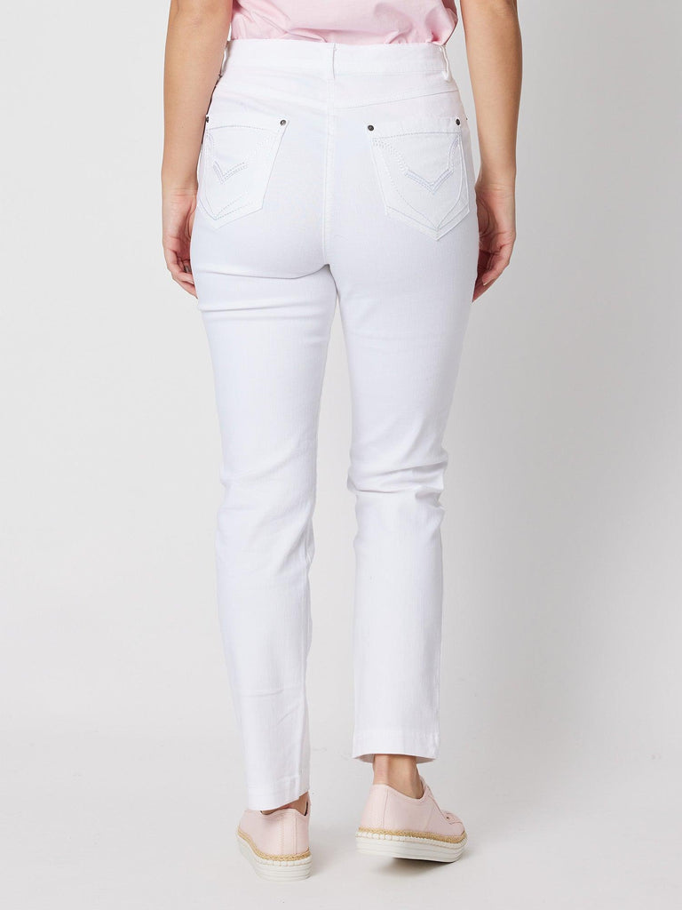 Miracle High Rise Jean - White - RC & Co