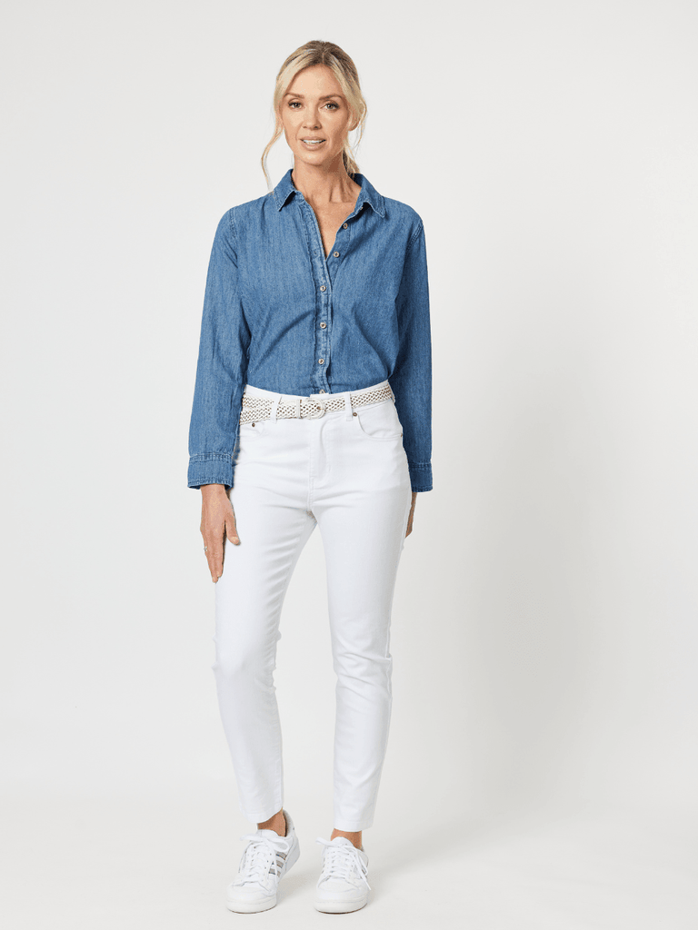 Miracle High Rise Jean - White - RC & Co