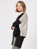 Monochrome Asymmetric Knit Top - Black/Oatmeal - RC & Co
