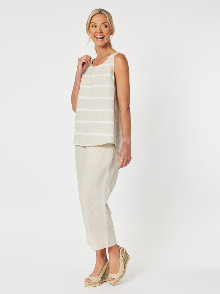 Patio Stripe Tank - Natural - RC & Co