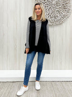 Pia Long Line Vest - Black
