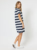 Pink Heart Stripe Dress - Navy/White - RC & Co