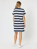 Pink Heart Stripe Dress - Navy/White - RC & Co