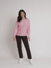 Billie Ribbed Batwing Knit - Blush