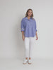 Cabo Stripe Print Shirt - Blue/White rc&co