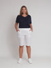 Santorini Cotton Pull On Short - White