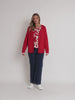 Back to Love Heart Cardi - Red