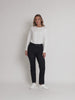 The Retro Cuff Straight Leg Jean - Dark Denim