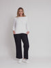 Hudson High Rise Wide Leg Jean - Dark Denim