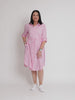 Skyler Stripe Shirt Dress - Pink White