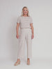 Lara Linen Wide Leg Pant - Natural