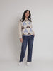 Vermont Floral Print Knit Jumper - Natural Multi
