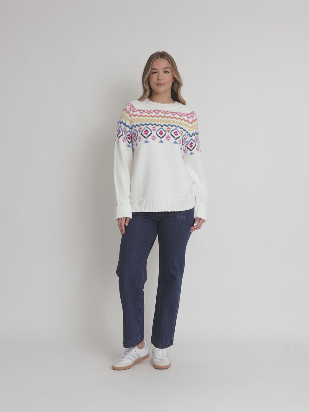 Chevalier Print Knit - Ivory Multi rc&co