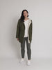Highland Reversible Hooded Jacket - Khaki Natural
