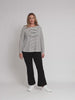 Riviera Long Sleeve Stripe Print Tee - Black/White