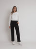 Pippa Straight Leg Ponte Pant  - Black