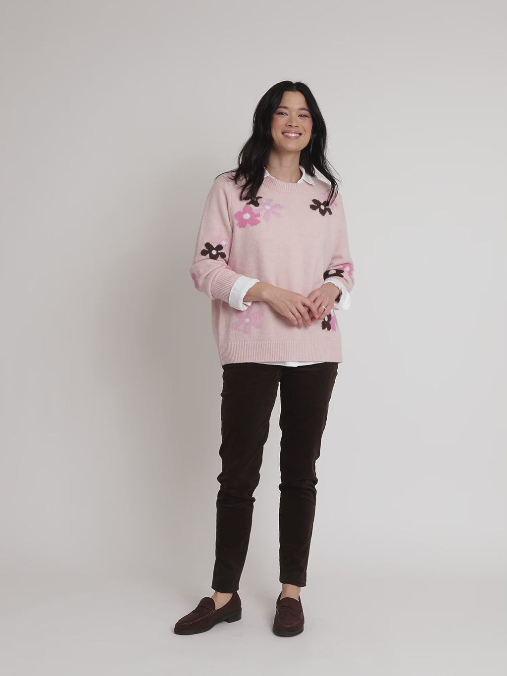 Chelsea Flower Knit - Floral Blush