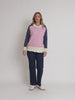 Rosie Contrast Knit - Pink/Multi