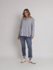 Liberty Stripe Print Shirt - Blue/White
