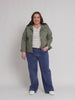Retro Denim Jacket - Washed Khaki