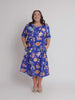 Summer Gala Midi Dress - Cobalt