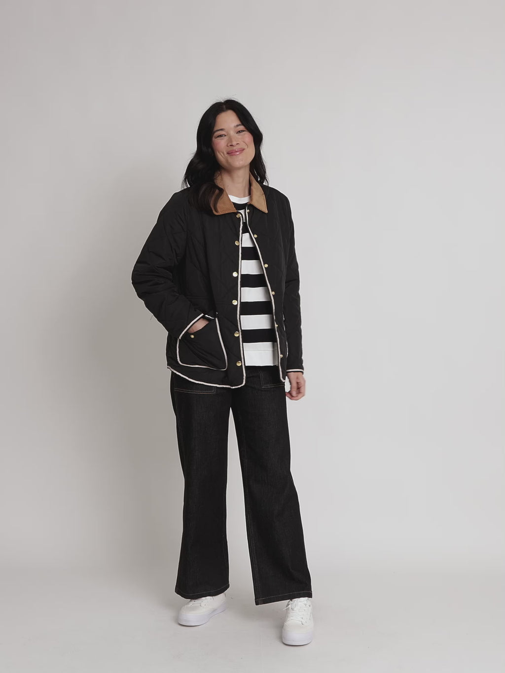 Colorado Quilted Jacket - Black rc&co