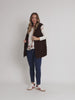 Ollie Side Button Vest - Coffee