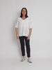 Lino V Neck Top - White