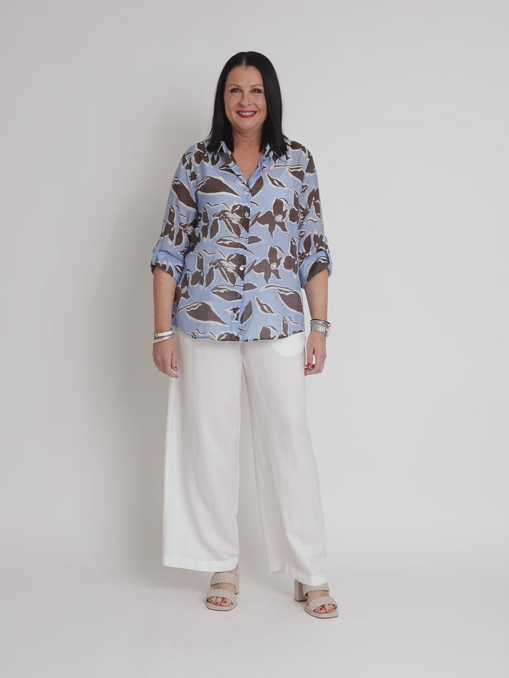 Lino Wide Leg Pant - White RC&CO
