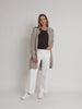 Cirque Diamante Spot Longline Cardigan - Latte
