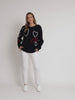 Love Me Hearts Knit - Navy
