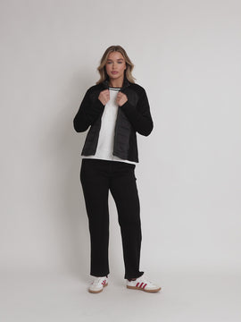 5th Avenue Quilted Jacket - Black rc&co