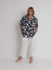 Palm Springs Floral Print Top - Navy/White rc&co