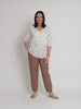 Rattan Embroidered Top - White/Natural