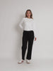 Carpenter Stretch Wide Leg Pull On Denim Jean - Black