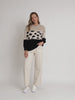 Mimi Print Knit - Natural/Black