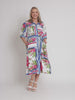 Monaco Midi Dress - Sardinia Blue Multi