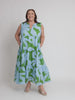 Sienna Print Dress - Blue Green rc&co