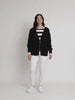 Manhattan Zip Knit Cardigan - Black