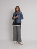 Military Style Denim Jacket - Denim rc&co